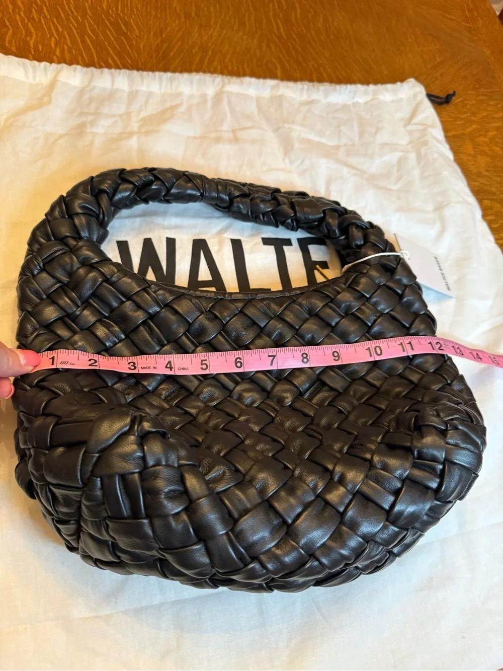 Walter Baker indie Black Braided Leather Hobo bag
